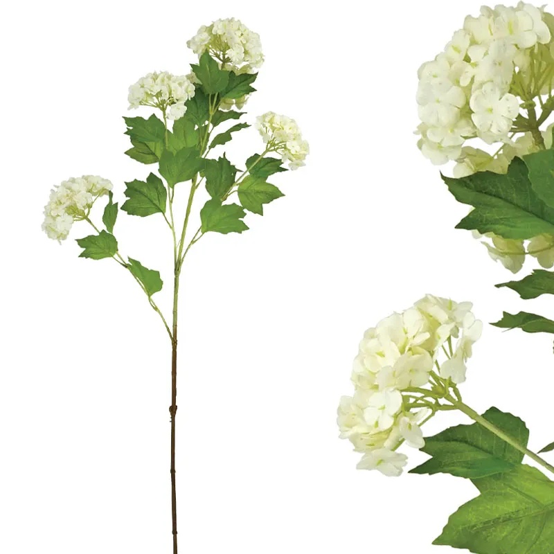 ΚΛΑΔΙ ΟΡΤΑΝΣΙΑ REAL TOUCH ΛΕΥΚΟ ΜΕ 5 ΚΛΑΔΙΑ ~ 5 ΛΟΥΛΟΥΔΙΑ - Υ72cm 12/120ΚΙΒ