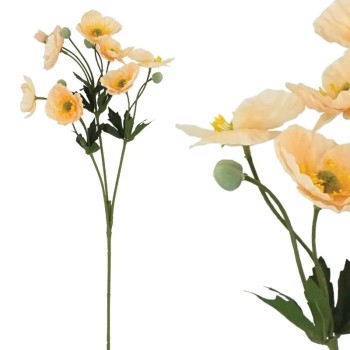 ΚΛΑΔΙ ΠΑΠΑΡΟΥΝΑ REAL TOUCH ΣΟΜΟΝ ΜΕ 3 ΚΛΑΔΙΑ ~ 8 ΛΟΥΛΟΥΔΙΑ - Y65cm 24/288ΚΙΒ