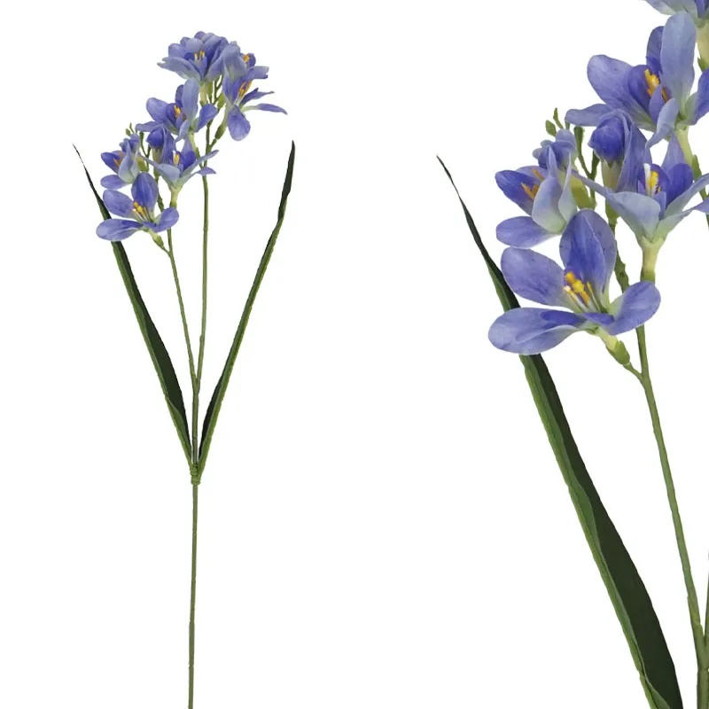 ΚΛΑΔΙ ΦΡΕΖΙΑ REAL ΜΩΒ TOUCH ΜΕ 2 ΚΛΑΔΙΑ ~ 5 ΛΟΥΛΟΥΔΙΑ - Y65cm 36/432ΚΙΒ