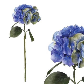 ΚΛΑΔΙ ΟΡΤΑΝΣΙΑ ΜΩΒ/ΠΡΑΣΙΝΟ REAL TOUCH ΜΕ 12 ΣΤΕΛΕΧΗ - Υ65cm 12/120ΚΙΒ