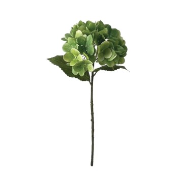 ΚΛΑΔΙ ΟΡΤΑΝΣΙΑΣ ΠΡΑΣΙΝΟ REAL TOUCH ΜΕ 2 ΦΥΛΛΑ - Φ18x46cm 24/240ΚΙΒ