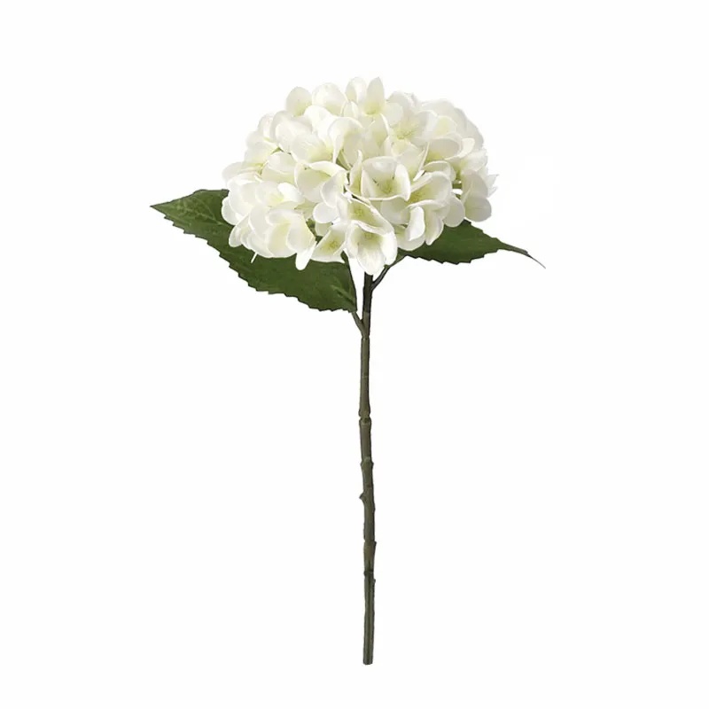 ΚΛΑΔΙ ΟΡΤΑΝΣΙΑΣ ΛΕΥΚΟ REAL TOUCH ΜΕ 2 ΦΥΛΛΑ - Φ18x46cm 24/240ΚΙΒ