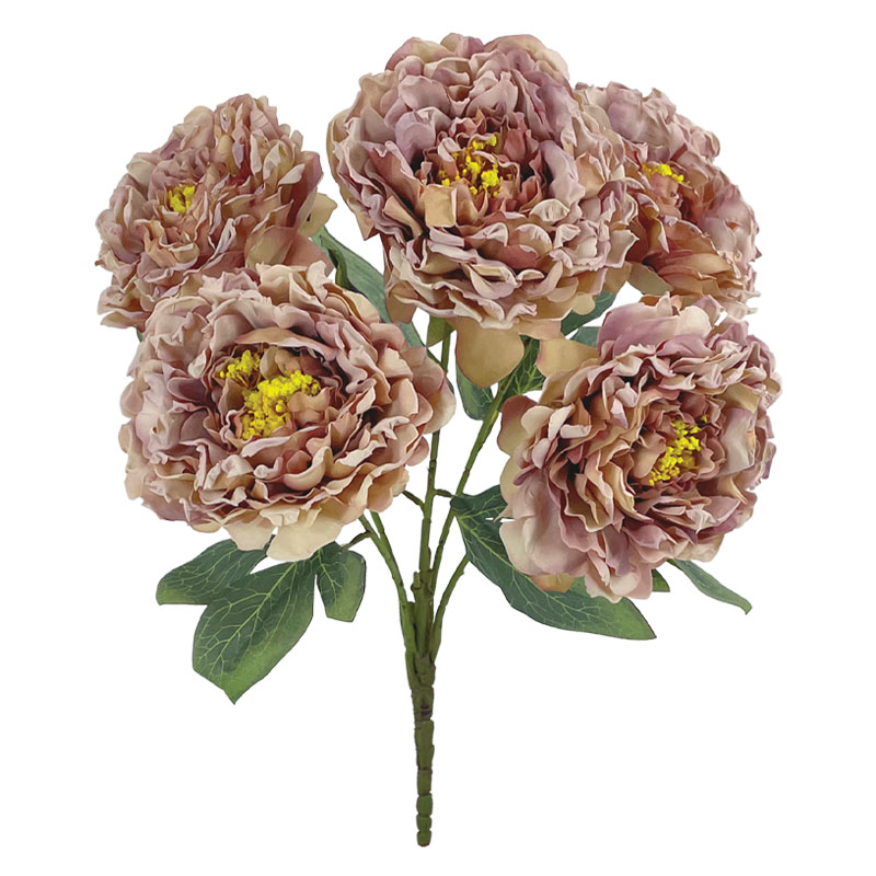 ΣΟΜΟΝ ΠΑΣΤΕΛ ΜΠΟΥΚΕΤΟ ΠΑΙΩΝΙΑ (5 ΑΝΘΗ) - Υ61cm 12/48ΚΙΒ