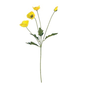 ΚΛΑΔΙ ΠΑΠΑΡΟΥΝΑ ΚΙΤΡΙΝΟ Χ4 ΑΝΘΗ - 57cm 24/240ΚΙΒ