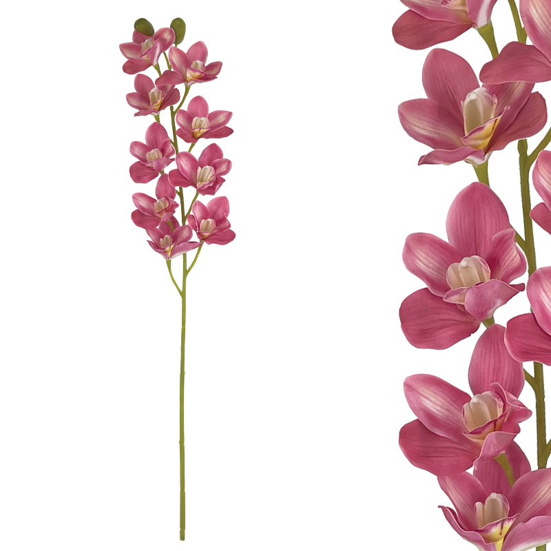 ΚΛΑΔΙ ΟΡΧΙΔΕΑ ΣΙΜΠΙΝΤΙΟΥΜ ΡΟΖ - 90cm 12/144ΚΙΒ