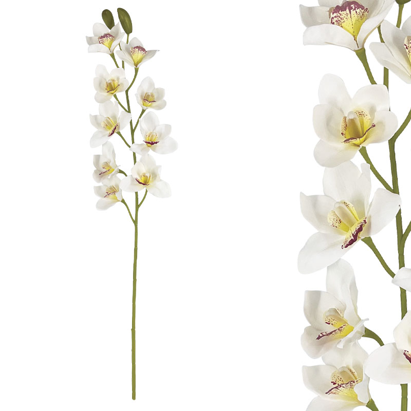 ΚΛΑΔΙ ΟΡΧΙΔΕΑ ΣΙΜΠΙΝΤΙΟΥΜ ΛΕΥΚΟ - 90cm 12/144ΚΙΒ