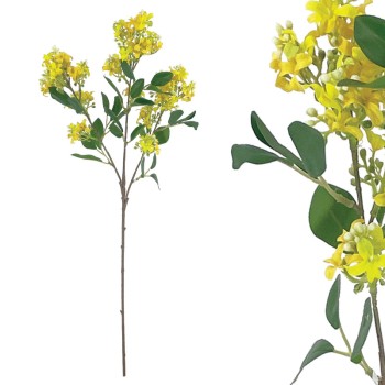 ΚΛΑΔΙ ΠΑΣΧΑΛΙΑ ΚΙΤΡΙΝΟ Χ3 ΑΝΘΗ - 70cm 24/168ΚΙΒ