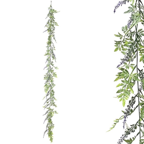 ΓΙΡΛΑΝΤΑ ΠΡΑΣΙΝΑΔΑΣ ME ΜΩΒ ΑΝΘΑΚΙΑ - Υ150cm 3/36ΚΙΒ ΓΙΡΛΑΝΤΑ ΠΡΑΣΙΝΑΔΑΣ ME ΜΩΒ ΑΝΘΑΚΙΑ - Υ150cm 3/36ΚΙΒ