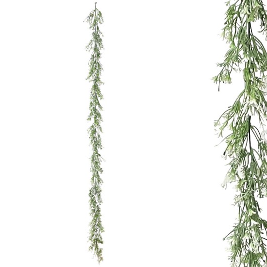 ΓΙΡΛΑΝΤΑ ΠΡΑΣΙΝΑΔΑΣ ME ΕΚΡΟΥ ΑΝΘΑΚΙΑ - Υ180cm 3/36ΚΙΒ ΓΙΡΛΑΝΤΑ ΠΡΑΣΙΝΑΔΑΣ ME ΕΚΡΟΥ ΑΝΘΑΚΙΑ - Υ180cm 3/36ΚΙΒ