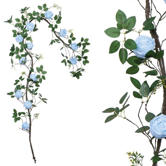 ΓΙΡΛΑΝΤΑ ΜΠΛΕ ΤΡΙΑΝΤΑΦΥΛΙΑΣ X12 ΑΝΘΗ - Υ240cm - 80/ΚΙΒ ΓΙΡΛΑΝΤΑ ΜΠΛΕ ΤΡΙΑΝΤΑΦΥΛΙΑΣ X12 ΑΝΘΗ - Υ240cm - 80/ΚΙΒ