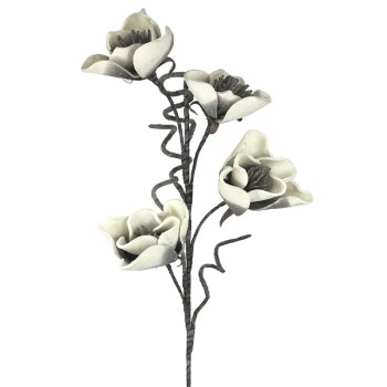 ΚΛΑΔΙ FOAM ΓΚΡΙ ΜΑΝΩΛΙΑ Χ4 ΛΟΥΛΟΥΔΙΑ - Φ100x25cm 6/36KIB