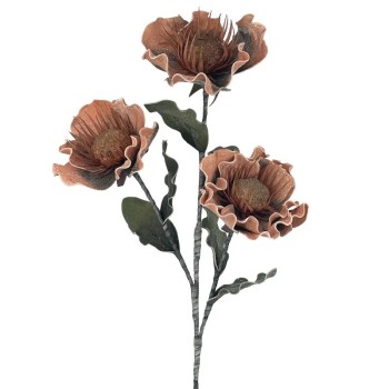 ΚΛΑΔΙ FOAM ΧΑΛΚΙΝΟ/ΚΑΦΕ ΝΟΥΦΑΡΟ Χ3 ΛΟΥΛΟΥΔΙΑ - Φ105x35cm 8/48KIB