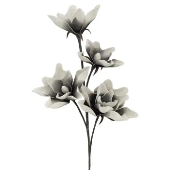 ΚΛΑΔΙ FOAM ΓΚΡΙ ΑΝΘΗ Χ4 - Φ100x30cm 4/32KIB