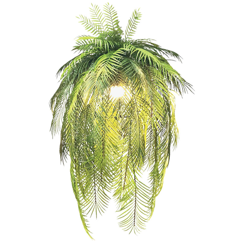 ΚΡΕΜΑΣΤΗ ΦΤΕΡΗ ΠΡΑΣΙΝΗ ΣΕ ΜΕΤΑΛΛΙΚΗ ΒΑΣΗ - 71x142cm 4/ΚΙΒ