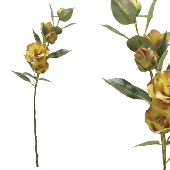 ΚΛΑΔΙ ΚΑΜΕΛΙΑΣ ΚΙΤΡΙΝΟ Χ5 ΑΝΘΗ - 69cm 12/120ΚΙΒ