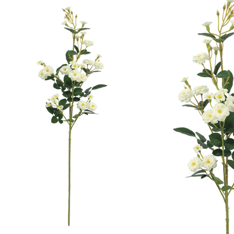 ΔΙΑΚΟΣΜΗΤΙΚΟ ΚΛΑΔΙ ΤΡΙΑΝΤΑΦΥΛΛΑΚΙ ΛΕΥΚΟ - 13x10x73cm 24/288ΚΙΒ