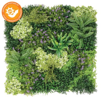 ΔΙΑΚΟΣΜΗΤΙΚΟ ΠΛΑΚΑΚΙ ΣΥΝΘΕΣΗ ΠΡΑΣΙΝΟΥ & ΑΝΘΕΩΝ ΜΕ ΠΡΟΣΤΑΣΙΑ UV - 100x100cm 6/ΚΙΒ