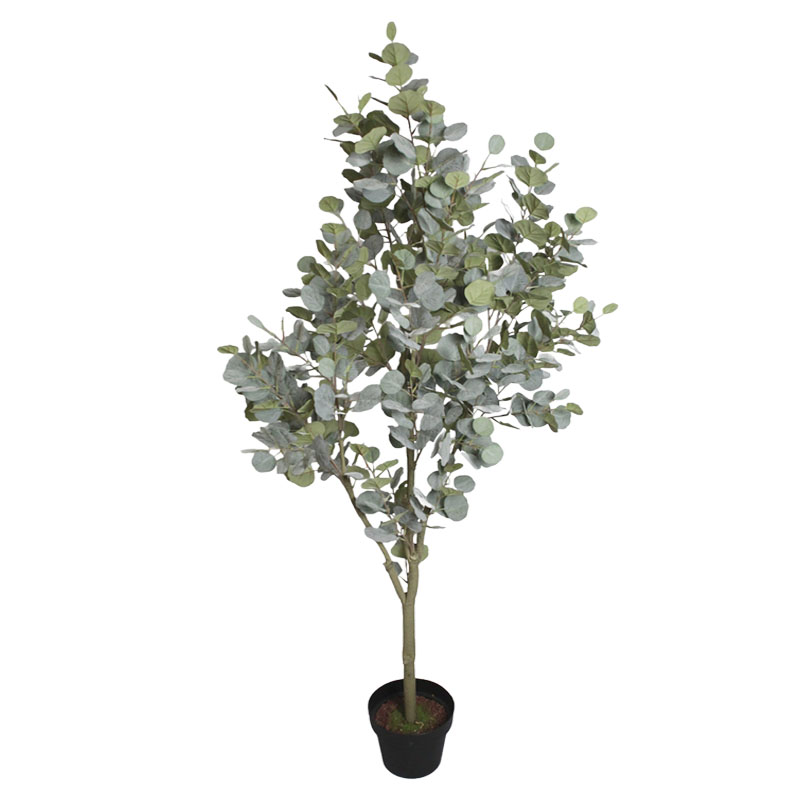 ΤΕΧΝΗΤΟ ΔΕΝΤΡΟ ΕΥΚΑΛΥΠΤΟΣ ΣΕ ΓΛΑΣΤΡΑ ΠΡΑΣΙΝΟ - Y165cm 2/ΚΙΒ
