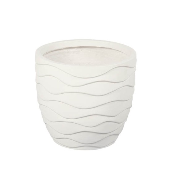 ΚΑΣΠΩ FIBER CLAY ΕΚΡΟΥ ΚΥΜΜΑΤΑ-ΣΤΡΟΓΓΥΛΟ ΜΕΓΑΛΟ Φ45x42cm ΚΑΣΠΩ FIBER CLAY ΕΚΡΟΥ ΚΥΜΜΑΤΑ-ΣΤΡΟΓΓΥΛΟ ΜΕΓΑΛΟ Φ45x42cm