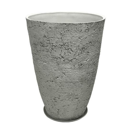 STONE POLYRESIN ΚΑΣΠΩ ΜΕ ΠΙΑΤΟ ΓΚΡΙ ΦΘΑΡΜΕΝΟΣ ΒΡΑΧΟΣ ΜΕΓΑΛΟ - Φ51x71cm