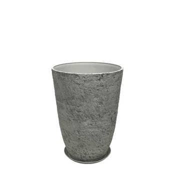 STONE POLYRESIN ΚΑΣΠΩ ΜΕ ΠΙΑΤΟ ΓΚΡΙ ΦΘΑΡΜΕΝΟΣ ΒΡΑΧΟΣ ΜΙΚΡΟ - Φ35.5x49.5cm