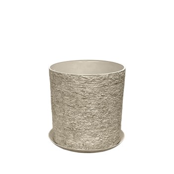 STONE POLYRESIN ΚΑΣΠΩ ΜΕ ΠΙΑΤΟ ΜΠΕΖ ΠΑΛΑΙΩΜΕΝΟ ΦΙΛΝΤΙΣΙ ΜΕΣΑΙΟ - Φ35x36cm