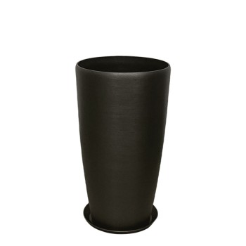 STONE POLYRESIN ΚΑΣΠΩ ΜΕ ΠΙΑΤΟ ΓΚΡΙ ΟΨΙΔΙΑΝΟY ΜΕΣΑΙΟ - Φ32x58cm