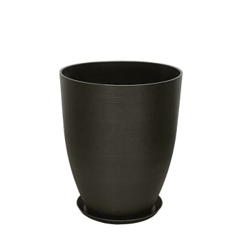 STONE POLYRESIN ΚΑΣΠΩ ΜΕ ΠΙΑΤΟ ΓΚΡΙ ΟΨΙΔΙΑΝΟY ΜΕΣΑΙΟ - Φ35x42.5cm