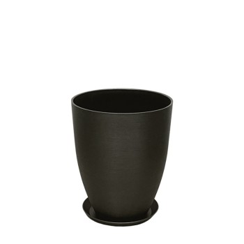 STONE POLYRESIN ΚΑΣΠΩ ΜΕ ΠΙΑΤΟ ΓΚΡΙ ΟΨΙΔΙΑΝΟY ΜΙΚΡΟ - Φ28x34.5cm