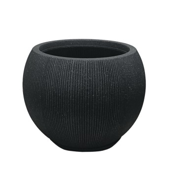 POLYRESIN ΚΑΣΠΩ ΜΕ ΠΙΑΤΟ ΜΑΥΡΟ ΓΡΑΝΙΤΗ ΡΙΓΩΤΟ ΜΠΑΛΑ ΜΕΓΑΛΟ - Φ53x41.1cm