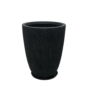 POLYRESIN ΚΑΣΠΩ ΜΕ ΠΙΑΤΟ ΜΑΥΡΟ ΓΡΑΝΙΤΗ ΡΙΓΩΤΟ ΜΑΚΡΥ ΜΕΣΑΙΟ - Φ37x48.5cm