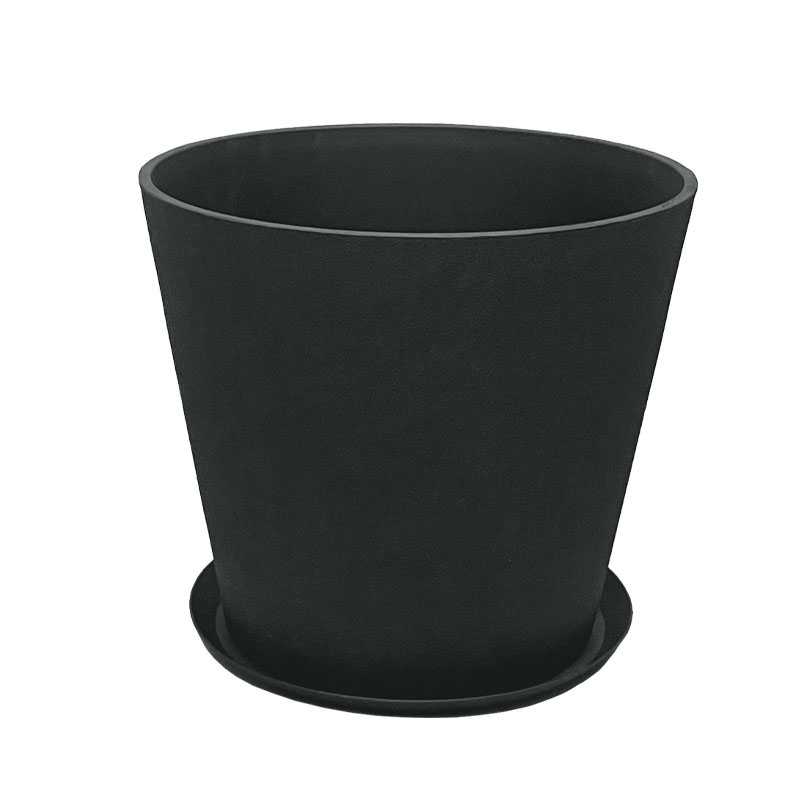 STONE POLYRESIN ΚΑΣΠΩ ΜΕ ΠΙΑΤΟ ΜΑΥΡΟ ΑΝΘΡΑΚΙ ΜΕΓΑΛΟ - Φ50x44.5cm