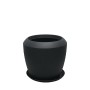 POLYRESIN ΚΑΣΠΩ ΜΕ ΠΙΑΤΟ ΜΑΥΡΟ ΑΝΘΡΑΚΙ ΠΟΜΠΕ ΜΙΚΡΟ - Φ33.5x30.5cm