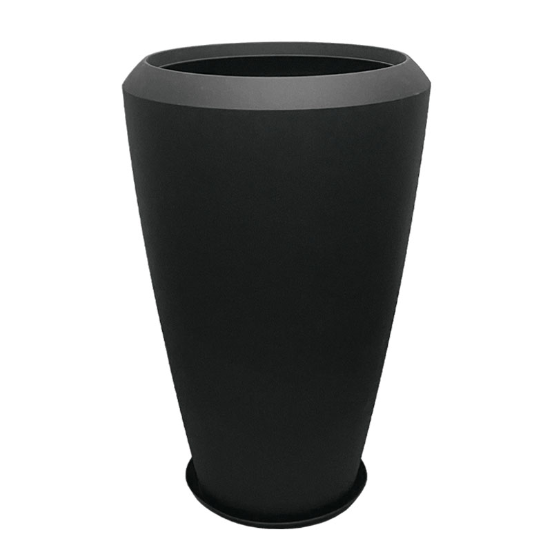 POLYRESIN ΚΑΣΠΩ ΜΕ ΠΙΑΤΟ ΜΑΥΡΟ ΑΝΘΡΑΚΙ ΜΑΚΡΥ ΠΟΜΠΕ ΜΕΓΑΛΟ - Φ55x86.3cm