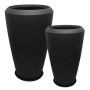 POLYRESIN ΚΑΣΠΩ ΜΕ ΠΙΑΤΟ ΣΕΤ/4 ΜΑΥΡΟ ΑΝΘΡΑΚΙ ΜΑΚΡΥ ΠΟΜΠΕ - L:Φ55x86.3, M:Φ44.3x69.8cm