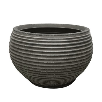 POLYRESIN ΚΑΣΠΩ ΜΕ ΠΙΑΤΟ ΜΑΥΡΟ ΠΑΛΑΙΩΜΕΝΟ ΓΑΒΑΘΑ ΜΕΓΑΛΟ - Φ70x45.5cm