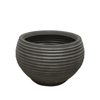 POLYRESIN ΚΑΣΠΩ ΜΕ ΠΙΑΤΟ ΜΑΥΡΟ ΠΑΛΑΙΩΜΕΝΟ ΓΑΒΑΘΑ ΜΕΣΑΙΟ - Φ53.5x35cm