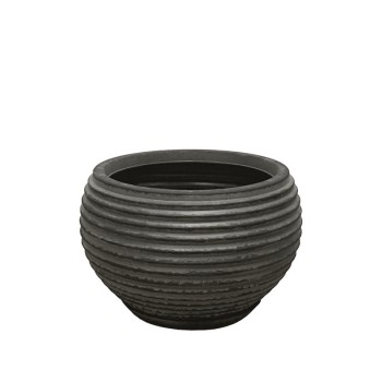 POLYRESIN ΚΑΣΠΩ ΜΕ ΠΙΑΤΟ ΜΑΥΡΟ ΠΑΛΑΙΩΜΕΝΟ ΓΑΒΑΘΑ ΜΙΚΡΟ - Φ40.5x26cm