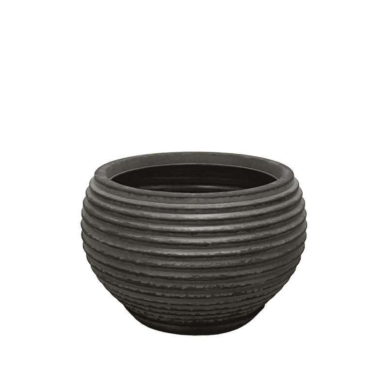 POLYRESIN ΚΑΣΠΩ ΜΕ ΠΙΑΤΟ ΜΑΥΡΟ ΠΑΛΑΙΩΜΕΝΟ ΓΑΒΑΘΑ ΜΙΚΡΟ - Φ40.5x26cm