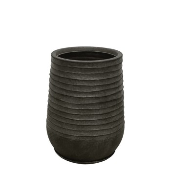 POLYRESIN ΚΑΣΠΩ ΜΕ ΠΙΑΤΟ ΣΕΤ/6 ΜΑΥΡΟ ΠΑΛΑΙΩΜΕΝΟ ΒΑΡΕΛΙ ΜΕΣΑΙΟ - Φ39x51cm