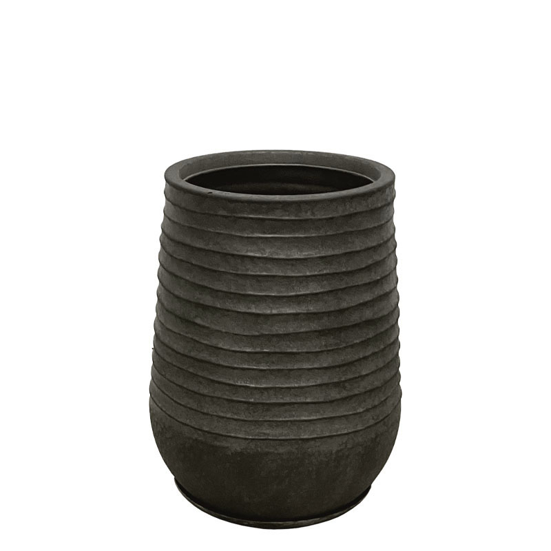 POLYRESIN ΚΑΣΠΩ ΜΕ ΠΙΑΤΟ ΣΕΤ/6 ΜΑΥΡΟ ΠΑΛΑΙΩΜΕΝΟ ΒΑΡΕΛΙ ΜΕΣΑΙΟ - Φ39x51cm