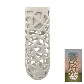 FIBERCLAY ΚΑΣΠΩ ΜΠΕΖ ΜΕ ΦΩΣ LED ΤΡΥΠΗΤΟ ΒΑΡΕΛΙ - Φ46x120cm 1/ΚΙΒ