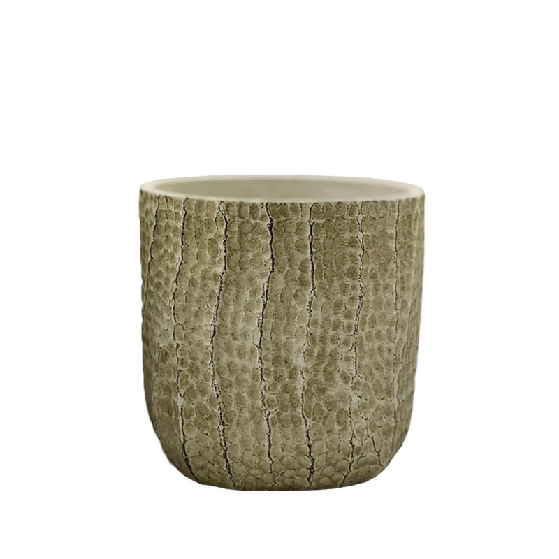 ΚΑΣΠΩ ΜΠΕΖ ΣΤΡΟΓΓΥΛΟ ΧΤΥΠΗΤΟ ΜΕ ΡΩΓΜΕΣ ΜΕΣΑΙΟ - Φ15x14.5cm 1/12ΚΙΒ