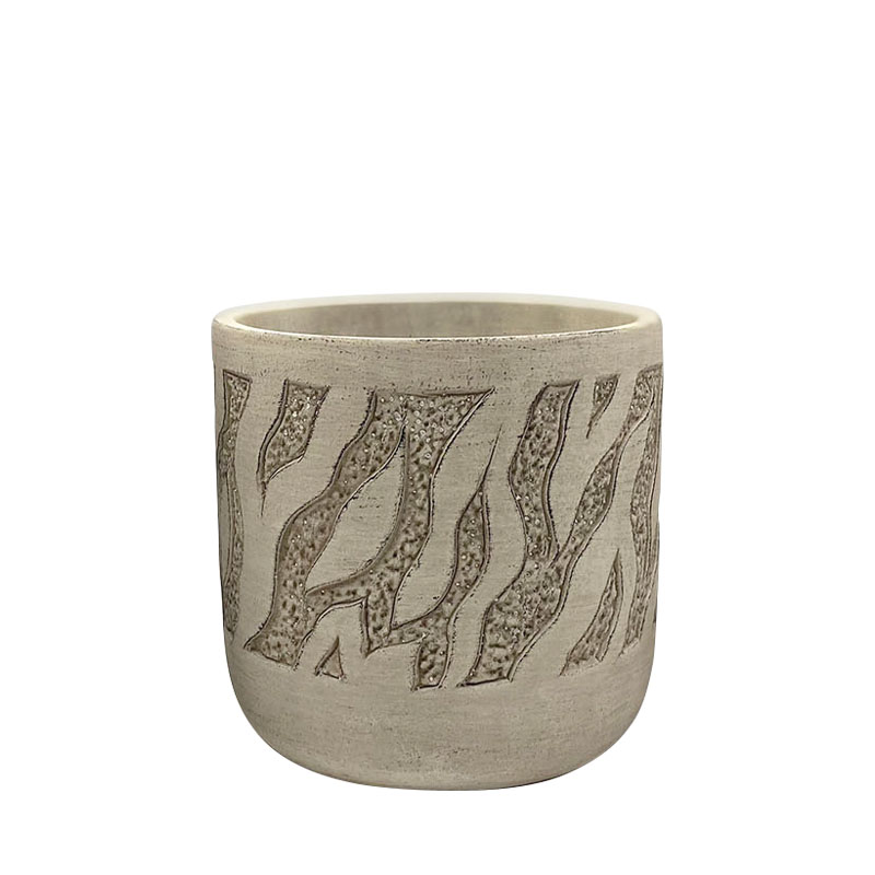 ΚΑΣΠΩ ΜΠΕΖ ΣΤΡΟΓΓΥΛΟ ΤΙΓΡΕ ΜΟΤΙΒΟ ΜΕΣΑΙΟ - Φ15x14.5cm 1/12ΚΙΒ