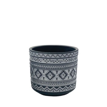 ΚΑΣΠΩ ΣΚΟΥΡΟ ΜΠΛΕ/ΛΕΥΚΟ ΣΤΡΟΓΓΥΛΟ MOTIBO ΜΠΟΧΟ ΜΙΚΡΟ - Φ13x12cm 1/18ΚΙΒ