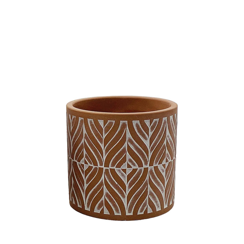 ΚΑΣΠΩ ΚΕΡΑΜΙΔΙ/ΛΕΥΚΟ ΣΤΡΟΓΓΥΛΟ MOTIBO ΣΧΗΜΑΤΑ ΜΙΚΡΟ - Φ13x12.5cm 1/18ΚΙΒ