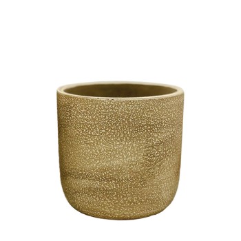 ΚΑΣΠΩ ΧΡΥΣΟ ΣΤΡΟΓΓΥΛΟ ΠΙΤΣΙΛΩΤΟ ΜΕΣΑΙΟ - Φ15x14.5cm  1/12ΚΙΒ