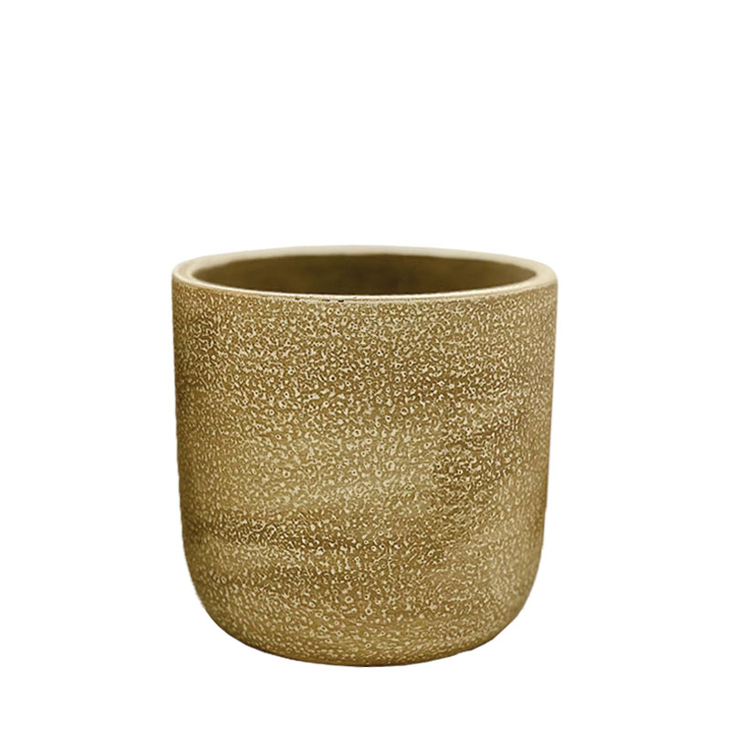 ΚΑΣΠΩ ΧΡΥΣΟ ΣΤΡΟΓΓΥΛΟ ΠΙΤΣΙΛΩΤΟ ΜΕΣΑΙΟ - Φ15x14.5cm  1/12ΚΙΒ