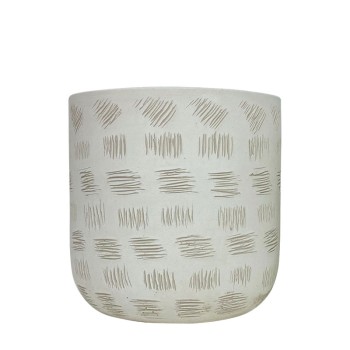 ΚΑΣΠΩ ΛΕΥΚΟ ΣΤΡΟΓΓΥΛΟ ΓΡΑΝΤΖΟΥΝΙΕΣ ΜΕΓΑΛΟ - Φ17.5x18cm 1/6ΚΙΒ