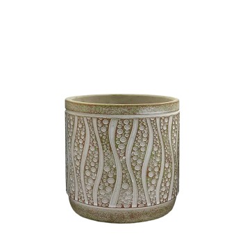 ΚΑΣΠΩ ΑΝΤΙΚΕ ΜΠΡΟΝΖΕ ΣΤΡΟΓΓΥΛΟ ΚΑΜΠΥΛΕΣ & ΦΥΣΑΛΙΔΕΣ ΜΕΣΑΙΟ - Φ15x14.5cm 1/12ΚΚΙΒ